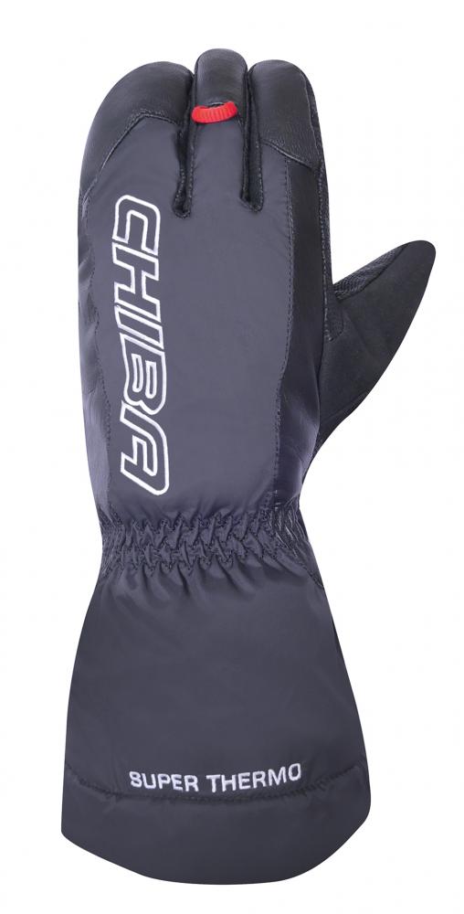 CHIBA Super Thermo - Lobster Winter-Radhandschuhe, winddicht, wasserdicht, Touchfunktion, XL, schwarz