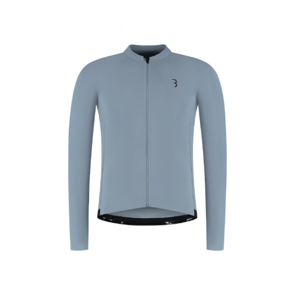 BBB Cycling Trikot Essence LS L eisblau L blau - atmungsaktives Langarm-Radtrikot
