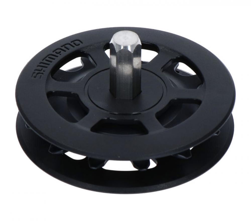 Schwarze Shimano Spannrolle CT-S510, Ersatzteil für Nabendynamo-Kettenführung.