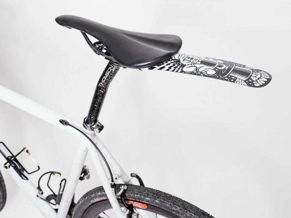 Ass Savers ASR-1 Regular Spritzschutz HR, werkzeugfreie Montage, für Rennrad/Gravel 2335 mm, 380x102 mm, 0,8 mm Polypropylen, Magic Mudguards