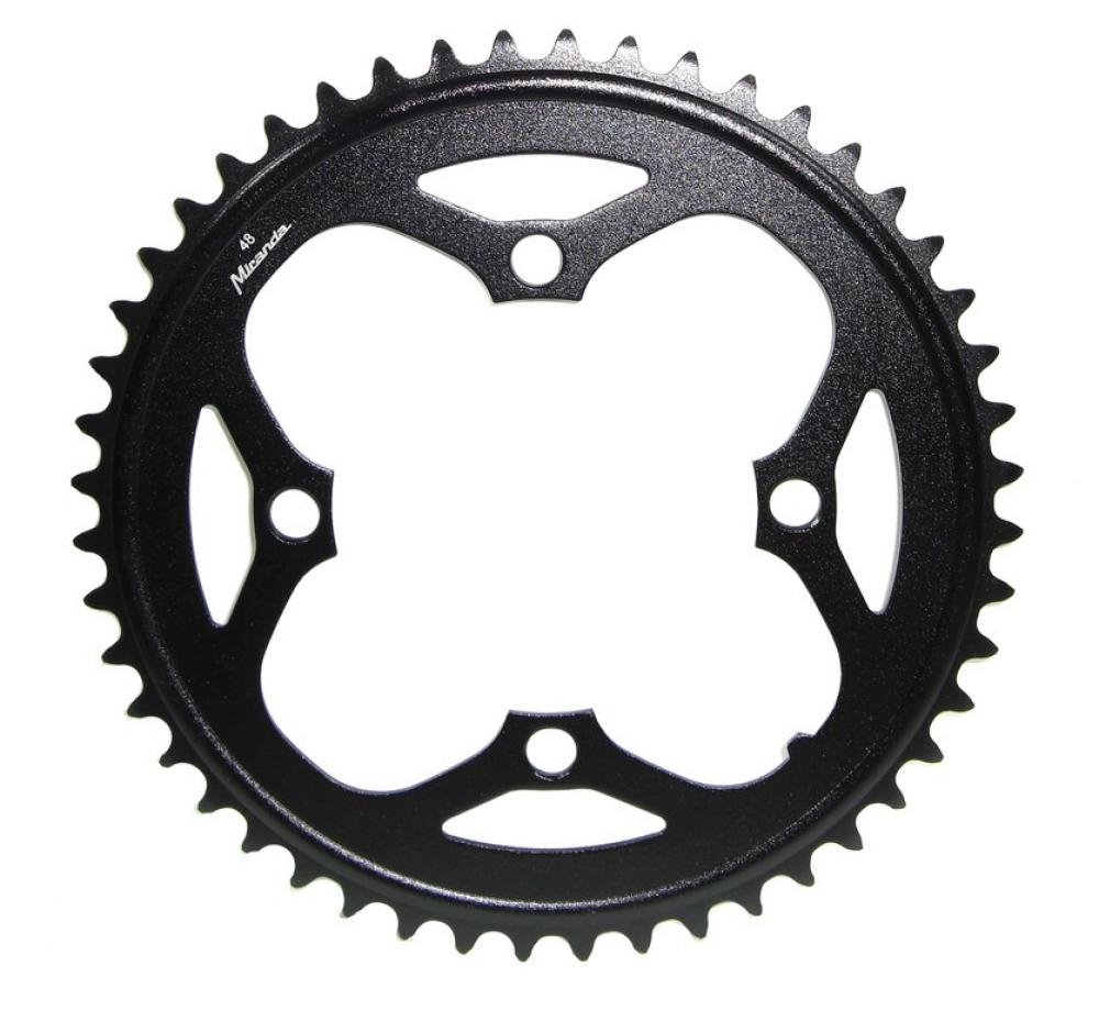 Miranda Kettenblatt schwarz 48 Zähne für BOSCH Motor Gen1 aus Alu
