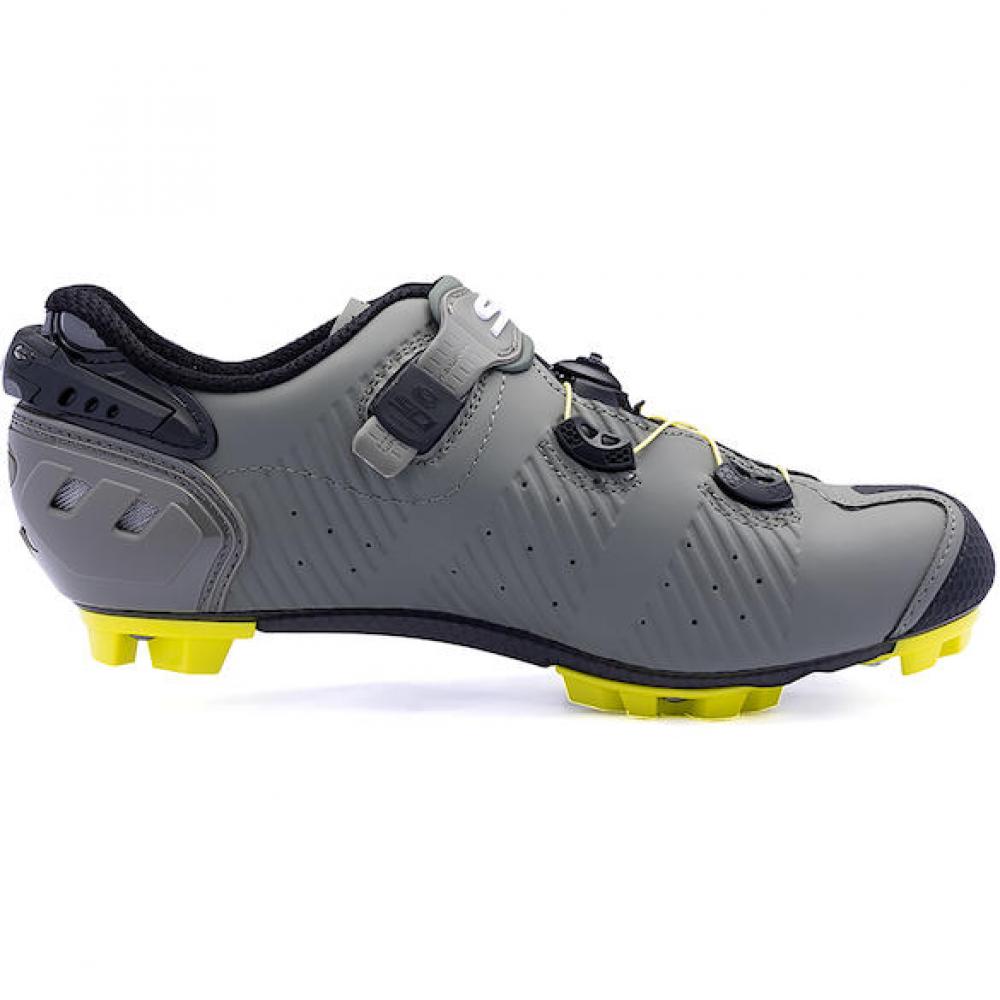 Sidi MTB Drako 2S SRS military/yellow 43 - Highend-MTB-Schuh mit Carbonsohle