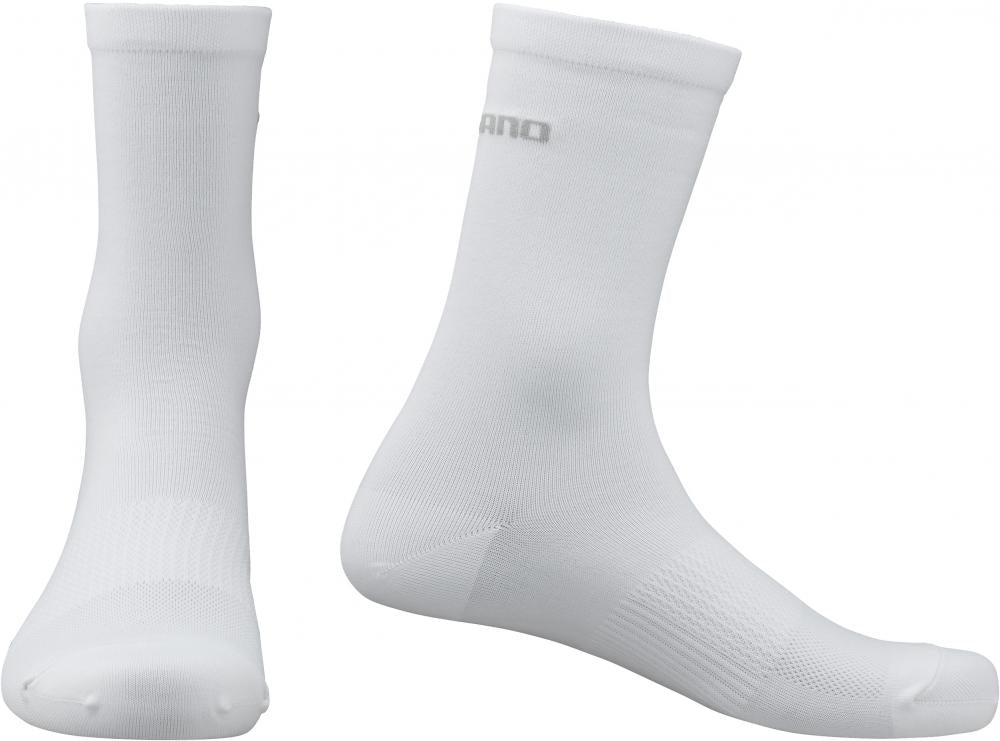 SHIMANO PERFORMANCE SOCKS WHITE Größe M WHITE - atmungsaktive Radsocken für Performance