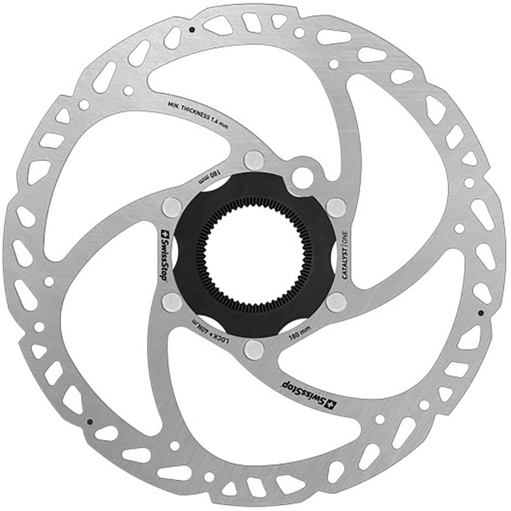 SwissStop Catalyst One Centerlock Disc Rotor 180 Rot - starke, hitzestabile Bremsleistung
