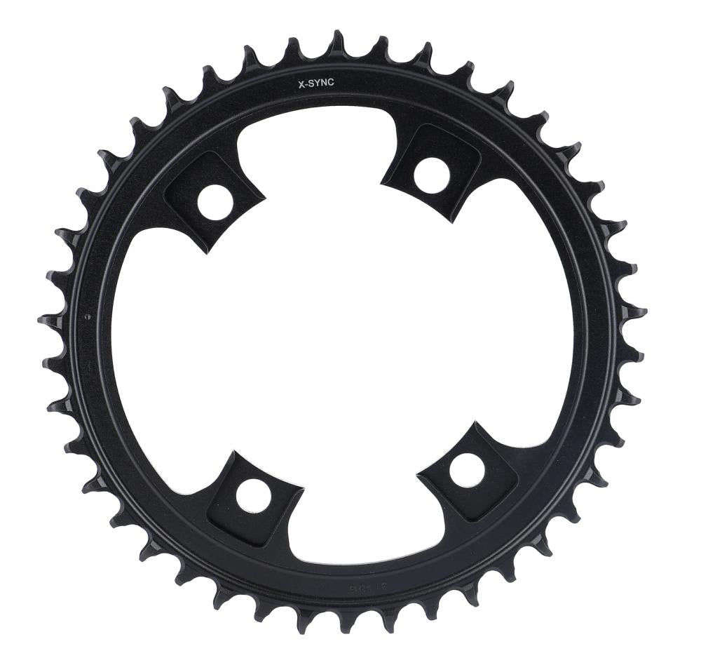 Schwarzes SRAM X-Sync 42T 12-fach Kettenblatt für Rennräder. Präzise Schaltperformance.