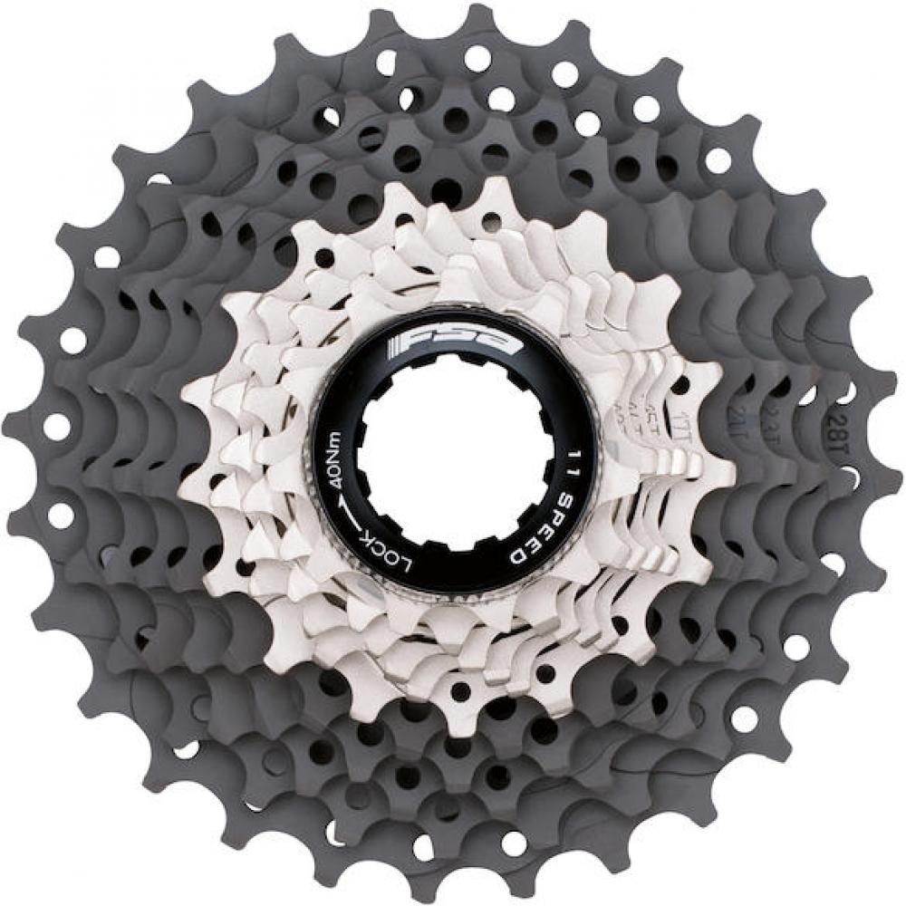 FSA Kassette K-Force WE 11-fach 11 - 25 Zähne Grau/silber - High-Performance Rennrad-Schaltpräzision