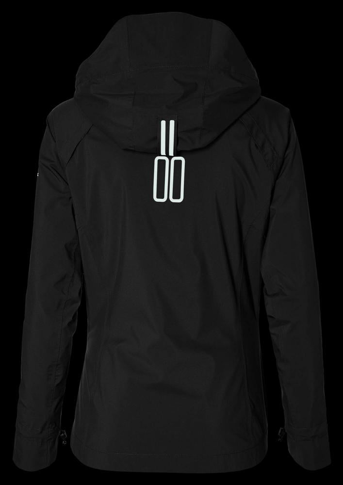 Basil Skane Damen Regenjacke schwarz L - atmungsaktiv & wasserdicht (10.000 WP/MVP) - T-Fabric mit DWR-Beschichtung taillierter Schnitt reflektierend & helmtauglich
