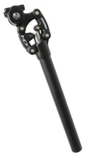 Schwarze SR Suntour SP12 NCX Federsattelstütze für Fahrrad, 27,2x350mm.