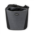Haberland Lenkertasche Britta anthrazit/schwarz - praktische Lenkertasche mit KLICKfix