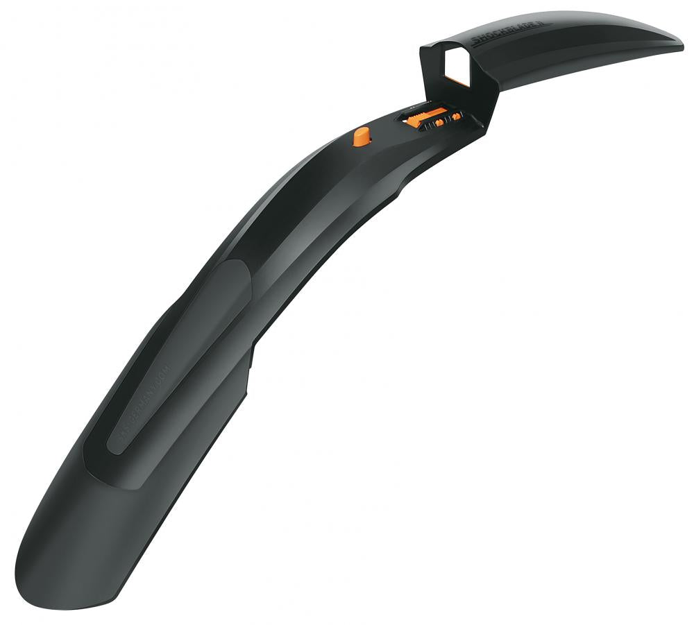 SKS Shockblade Dark Vorderrad-Schutzblech schwarz für MTB & Trekking 27,5"-29" mit Steckmontage.