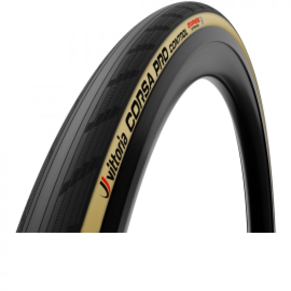 Vittoria Corsa Pro Control 28x1,1 Zoll (28-622) fold TLR 28 tan-black - maximaler Grip bei harten Bedingungen