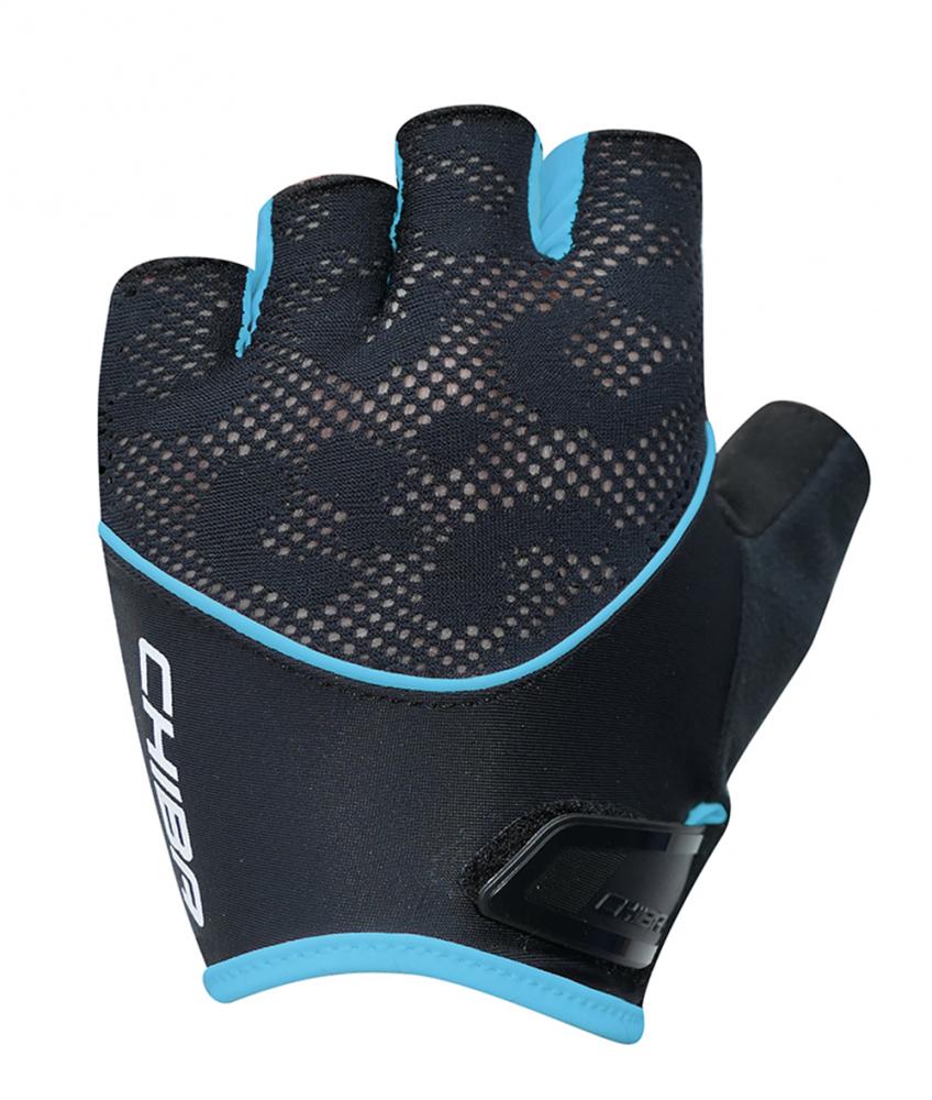 CHIBA Lady Gel - Radhandschuhe Damen XS schwarz/türkis mit Gelpolsterung