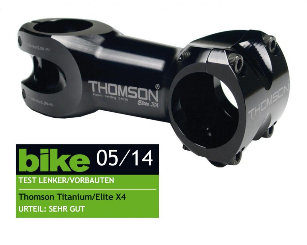 Thomson Ahead Vorbau Elite X4 schwarz 1 1/8" 0° 90mm 31,8mm Lenkerkl.