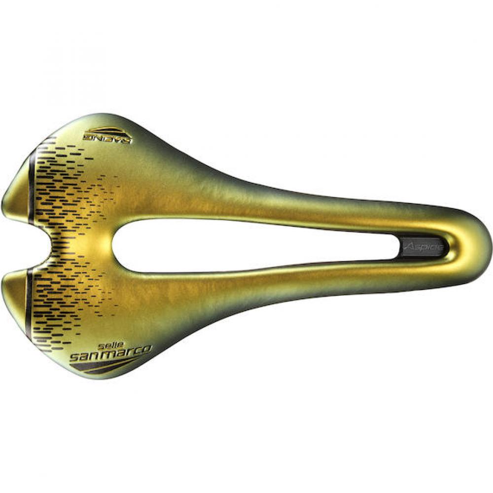 Selle San Marco Aspide Short Racing Sattel 155 x 250 mm Iridescent Gold - kurzer Rennradkomfort
