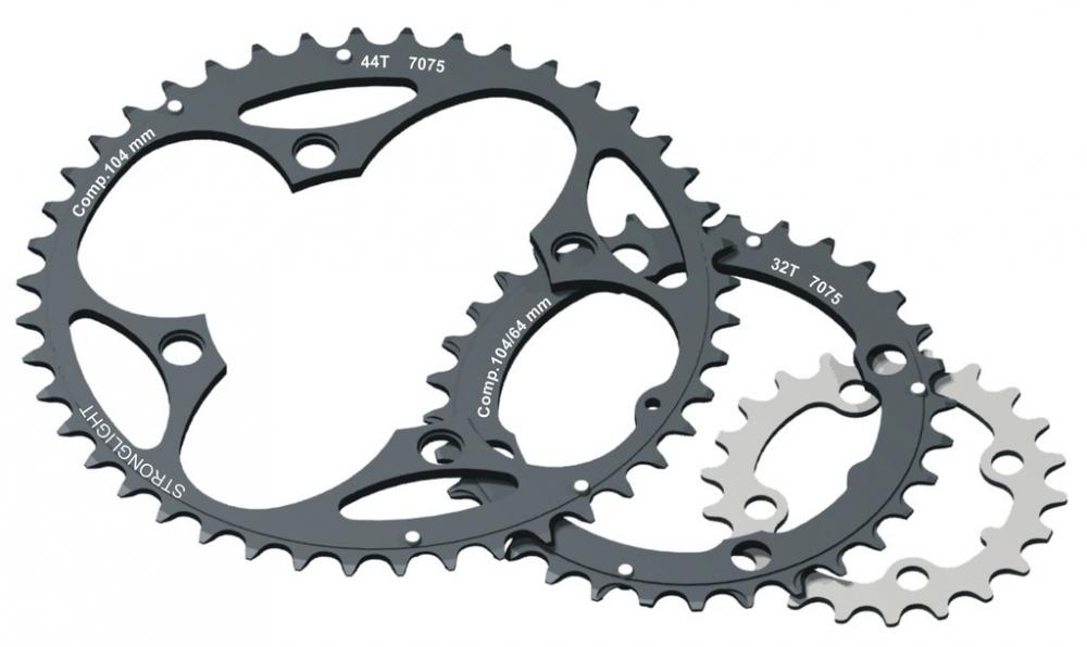 Stronglight Kettenblatt KETTENBLATT SCHWARZ 104MM LOCHKREIS 42Z - MTB-Kettenblatt
