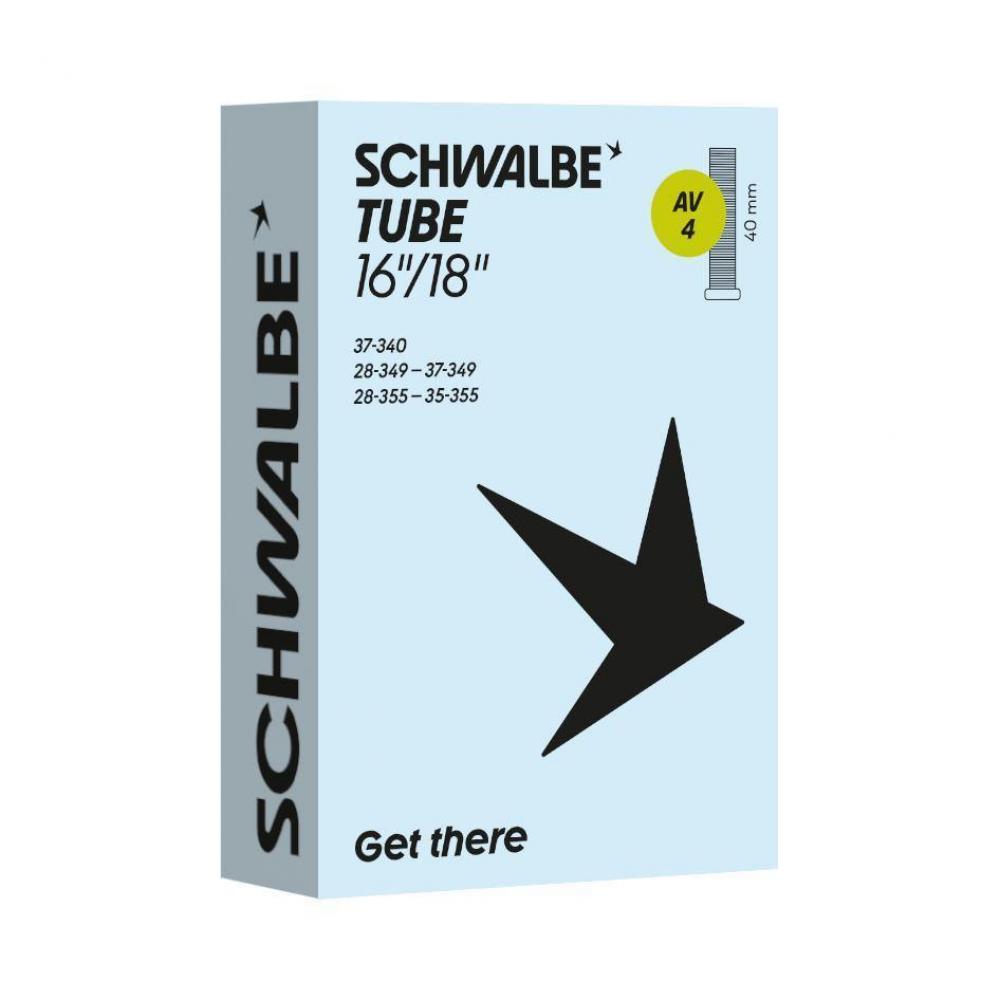 Schwalbe Schlauch Nr. 4 16/18 Zoll - AV 40 mm, 28/37-340/355