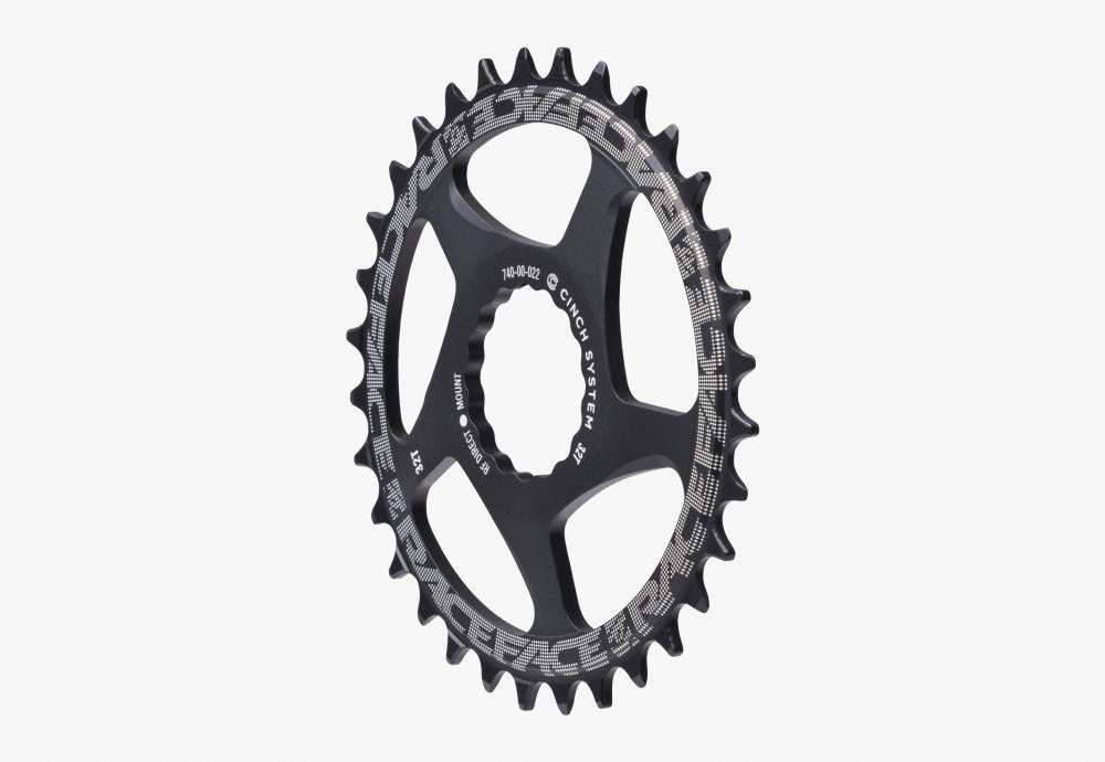 Race Face Cinch Direct Mount Kettenblatt 28 Z, schwarz matt, für präzisen Antrieb und optimale Kraftübertragung.