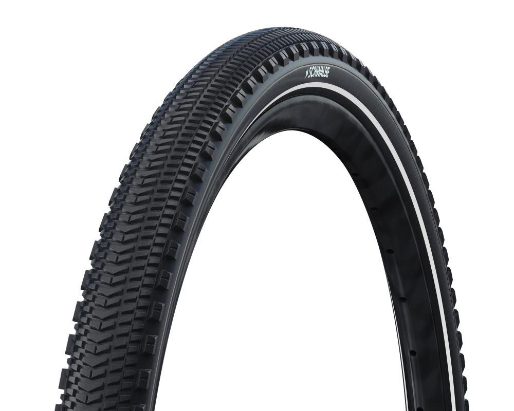 Schwalbe G-ONE OVERLAND Performance Line Faltreifen 45-622 (28x1.75) - Gravel & Touren E-Bike Reifen mit Pannenschutz - Fahrradreifen