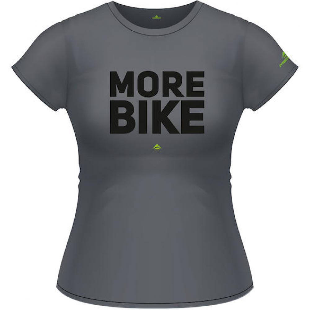 Merida T-Shirt MORE BIKE Edition Damen S Grau - komfortables Freizeit- und Bike-Shirt