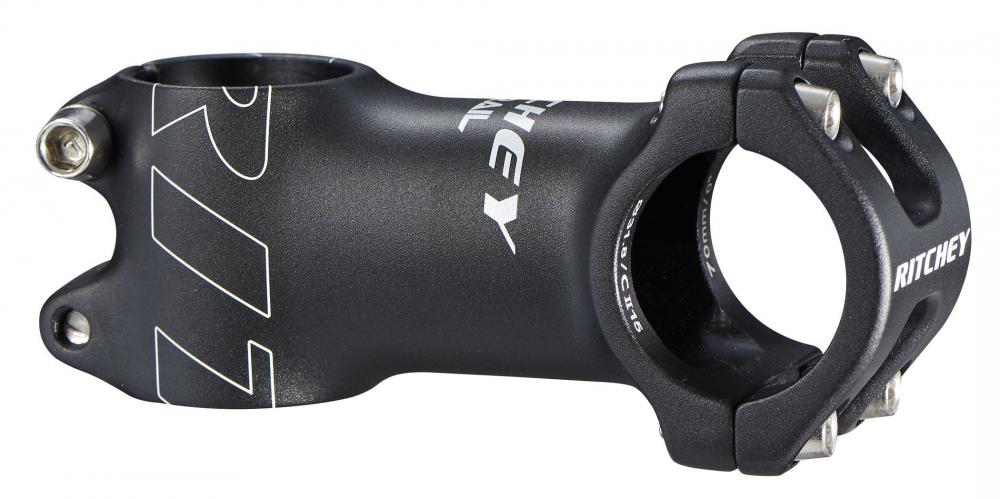 Schwarzer Ritchey Trail Fahrradvorbau aus 6061 Aluminium, 45mm Länge, 31,8mm Klemmung, 0° Winkel.