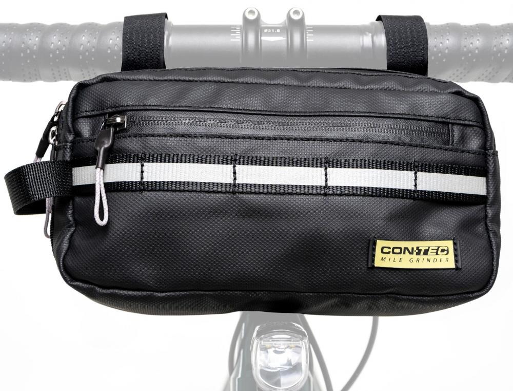 Contec Lenkertasche Mile Grinder Race 3 schwarz Größe 25x8.5cm 3 Liter