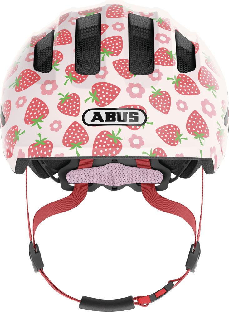 Abus Kinderhelm Smiley 3.0 LED rose strawberry S 45 bis 50cm