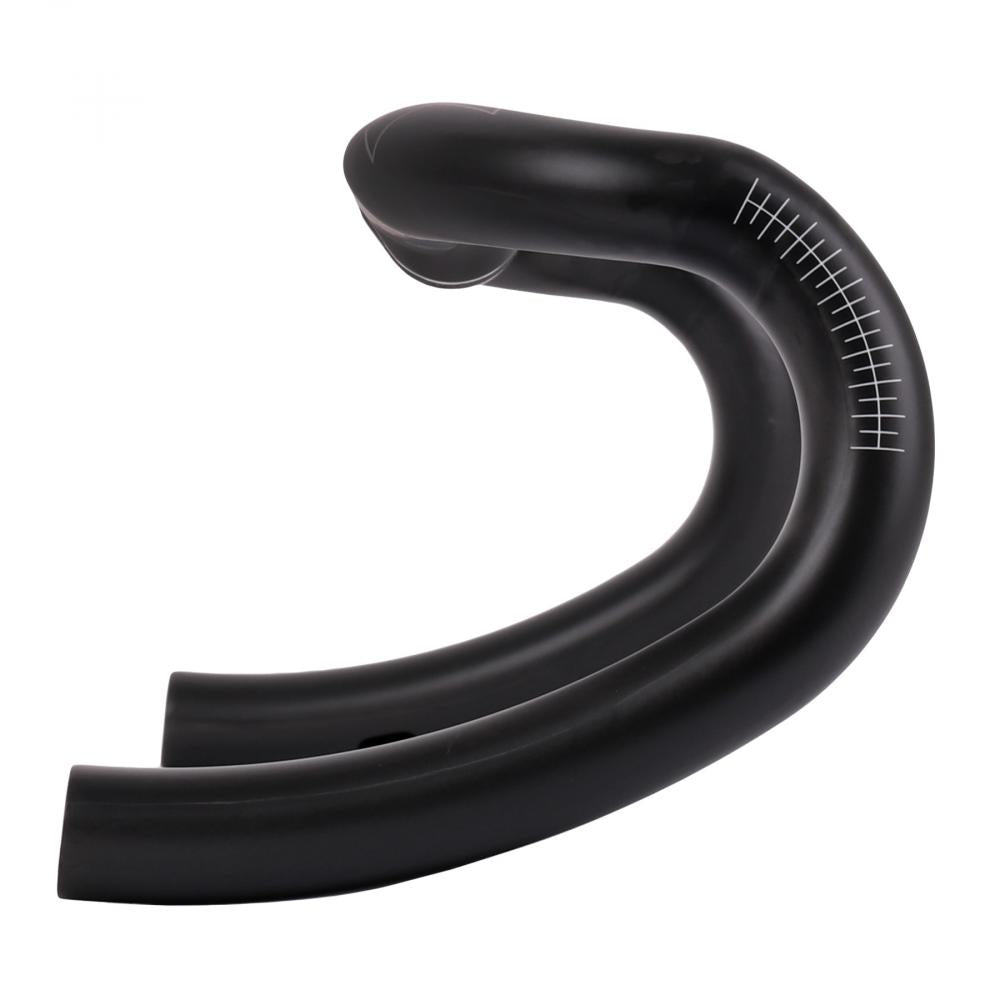 Leichter schwarzer Easton EC90 ALX Di2 Carbon-Rennradlenker, 31,8 x 44 cm, mit Drop-Design.