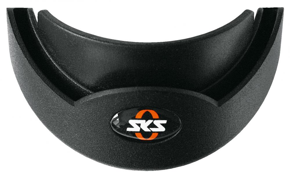 SKS Kantenschoner 45 mm mit 3D-Logo, schwarz Optimaler Schutz für Fahrradschutzbleche vor Beschädigungen und Kratzern, langlebig und stilvoll