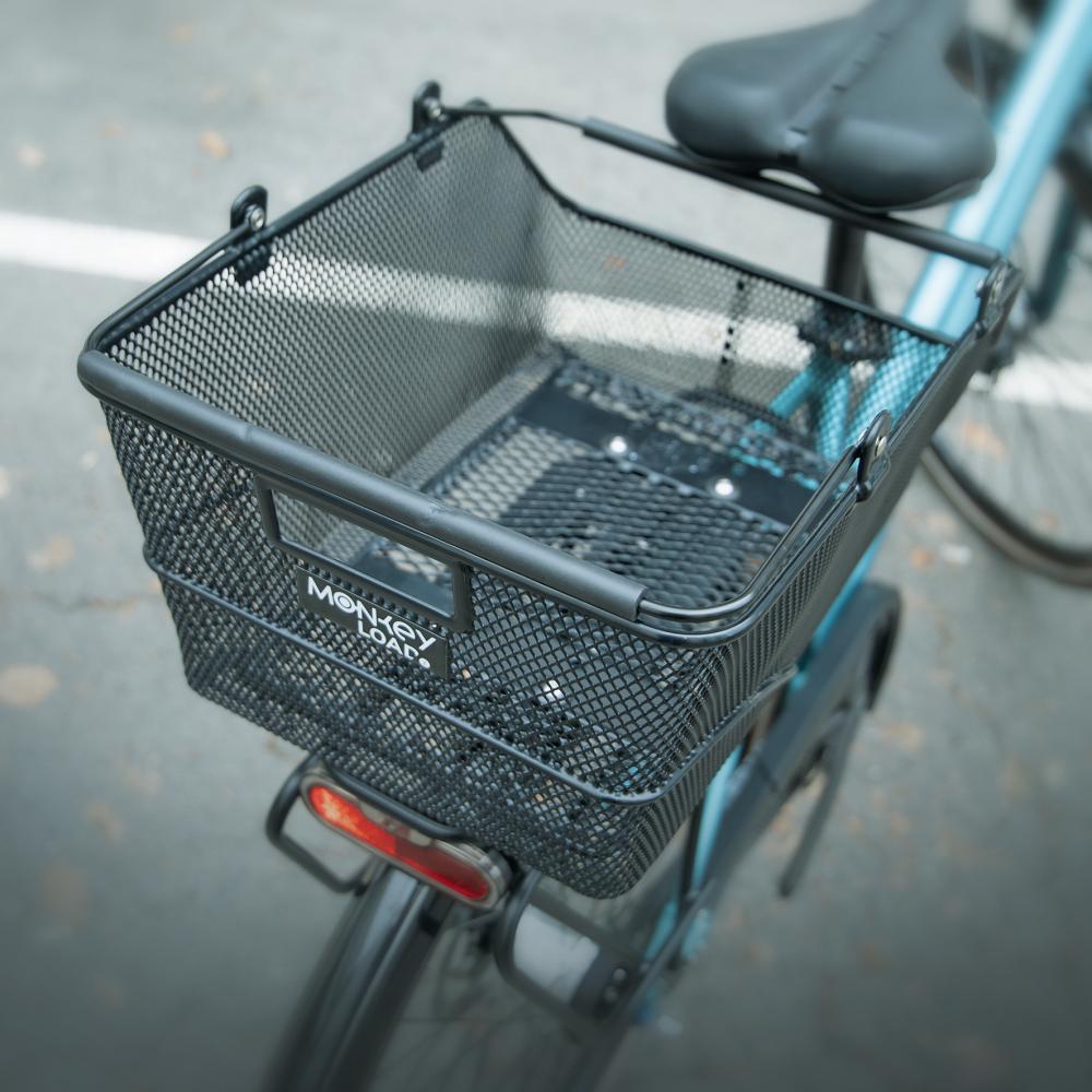 Northwind MonkeyLoad-T Hinterradkorb A-Long 33L, abschließbar, passend für i:SY, BULLS, Pegasus, Kettler E-Bikes, robustes Design, einfache Montage, schwarz