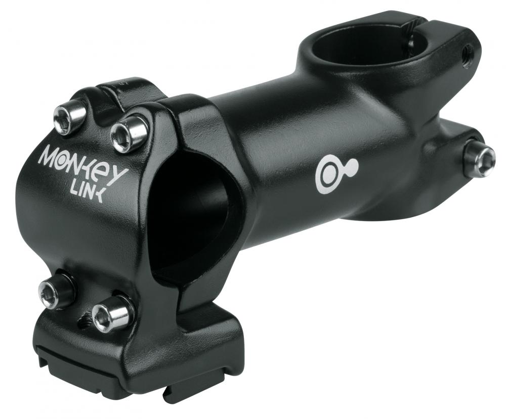 MonkeyLink AS-ML3 Vorbau 105 mm schwarz 31,8 mm Lenkerklemmung, 7° Winkel, magnetische MonkeyLink-Halterung für Beleuchtung, ideal für E-Mountainbikes
