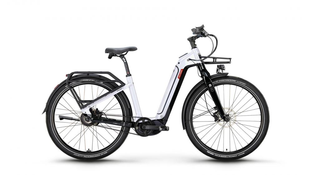 VICTORIA Elektro-Urbanrad "UTILYON 1" (#1), Wave, 29", white aluminium, 5-Gang SHIMANO "Nexus" Rücktritt, 52cm