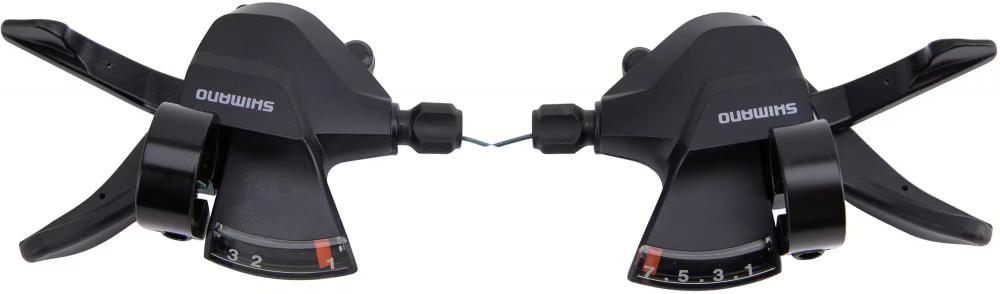 Shimano Altus SL-M315 Schalthebel Paar 3x7-fach schwarz - präzise Gangwechsel für moderne Bikes