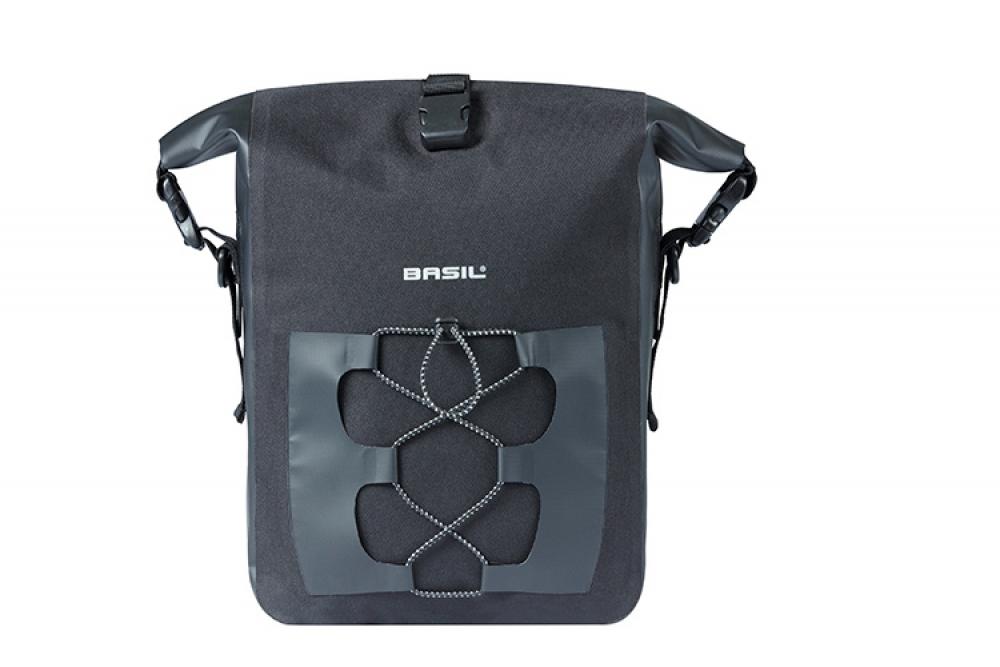 Basil Seitentasche Navigator Waterproof Single schwarz 25x14x34 cm 15l