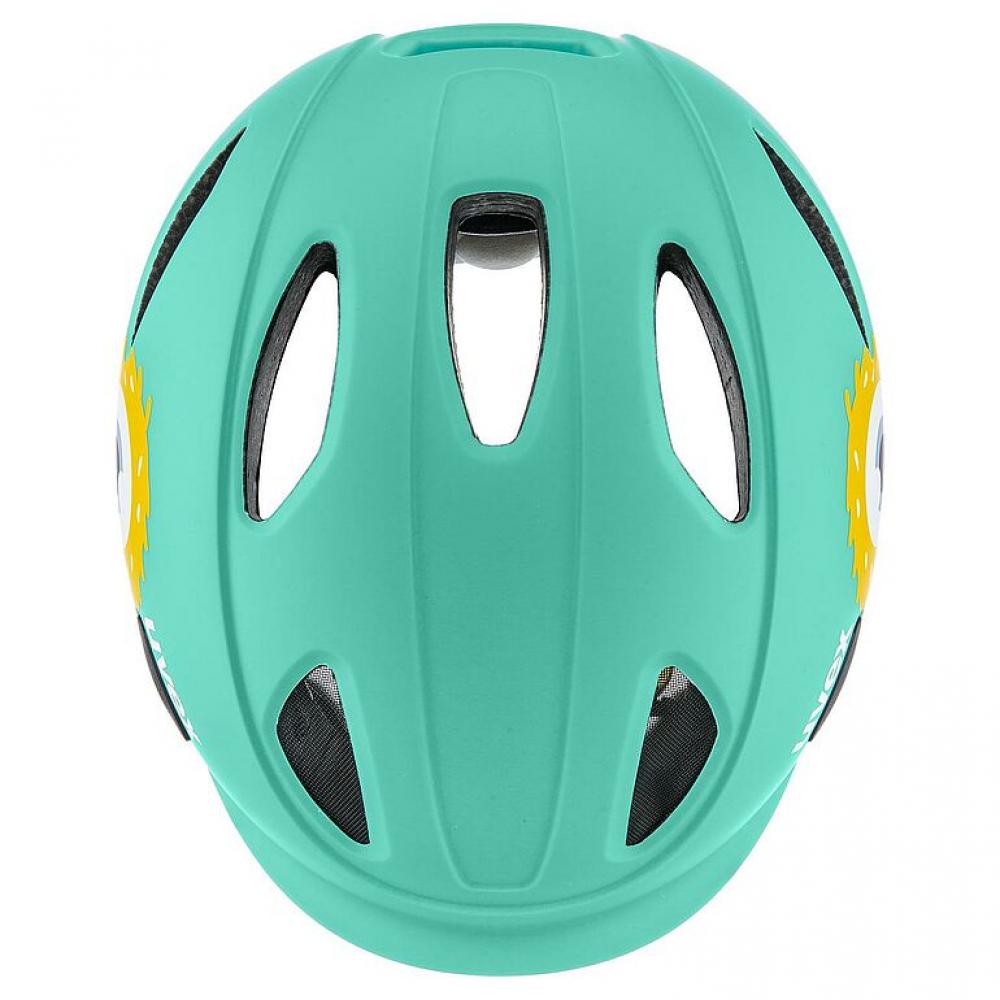 uvex OYO Style Kinder-Fahrradhelm, Monster Lagoon matt, 45-50 cm, leichter In-Mold-Helm mit uvex xTRA Shield Stirnschutz, uvex KID PROtect Hinterkopfschutz, 10 Belüftungsöffnungen, IAS Größenanpassung