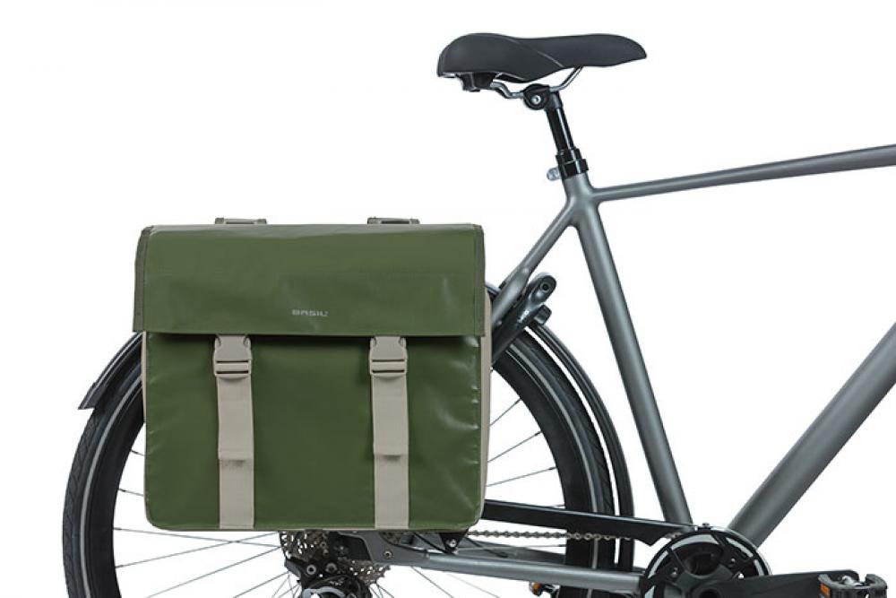 Basil Doppeltasche Urban Load green 46x40x17 cm 48l - Doppelpacktasche