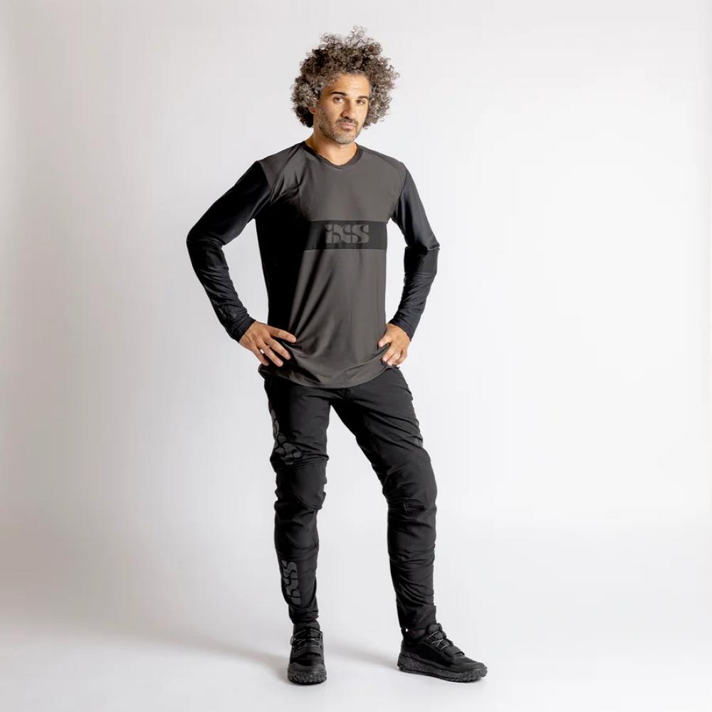 IXS Sports Division iXS Trigger EVO Long Sleeve Jersey XL Anthracite-Black - renntaugliches Enduro-Trikot