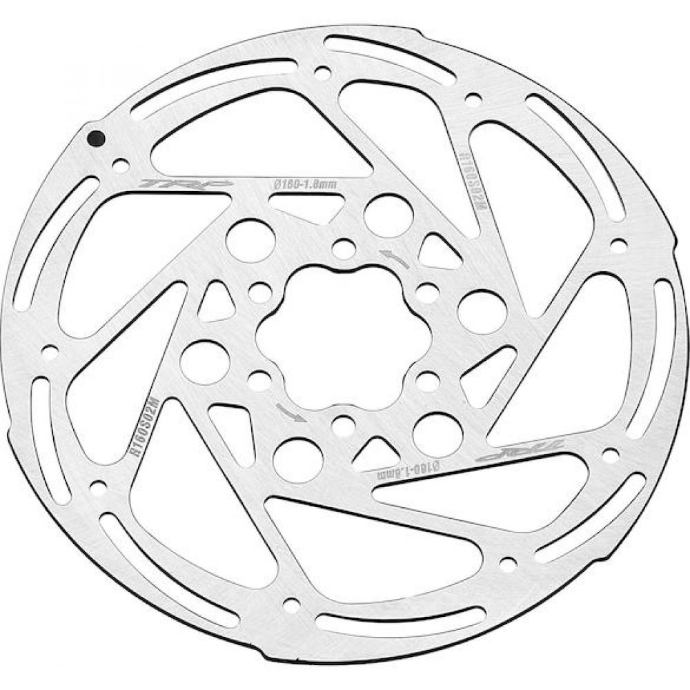TRP Bremsscheibe RS02M 6-Loch Ø 140 mm Silber - leise, hitzestabile Bremsleistung