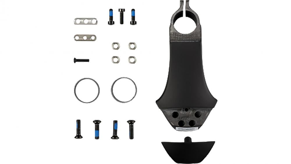 Look Combo Aero Vorbau -7° matt schwarz 110mm integrierter Carbon Vorbau für Aero-Rennrad