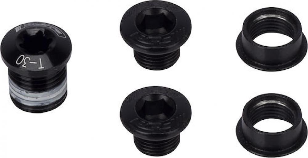 FSA Kettenblattschraubenset MTB 386 3-Arm 5-teilig Schwarz - sicherer Halt für dein Kettenblatt