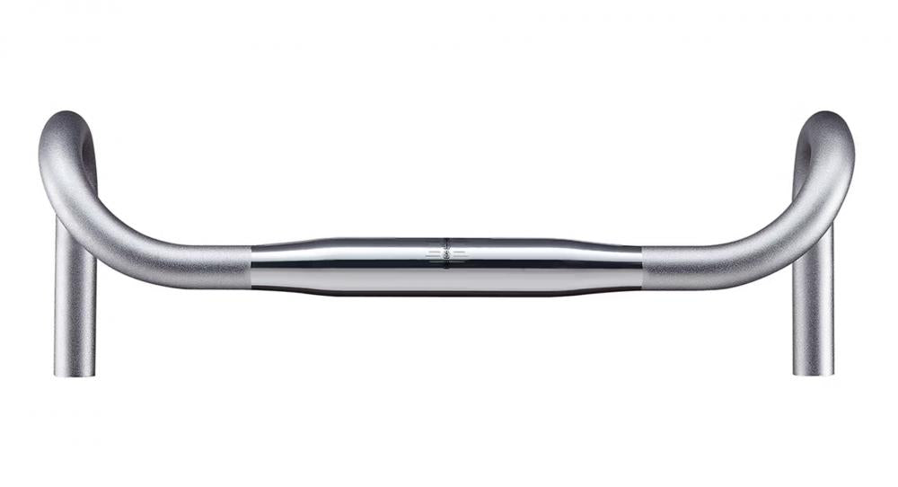 Ritchey Classic Neo Classic Drop Lenker 31,8 mm, 44 cm Breite, 128 mm Drop, 73 mm Reach, 0° Backsweep, hochglanzpoliert silber, aus 6061 Aluminium, für Rennräder