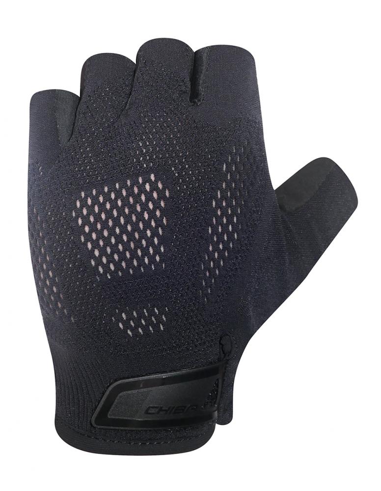 CHIBA BioXCell Road - Radhandschuhe kurz, XS, schwarz, ergonomische Gelpolsterung