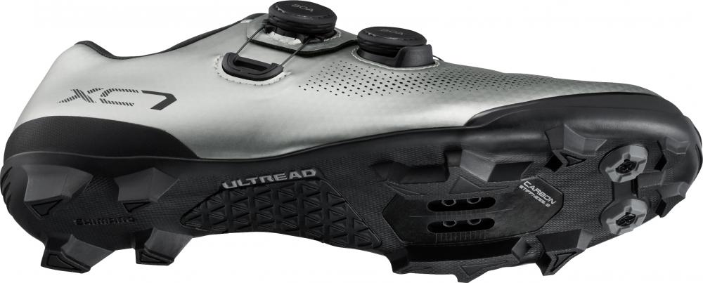 SHIMANO Fahrradschuhe XC703 MTB SPD Herren/Damen Typ Fahrradschuhe Größe 48 Silber
