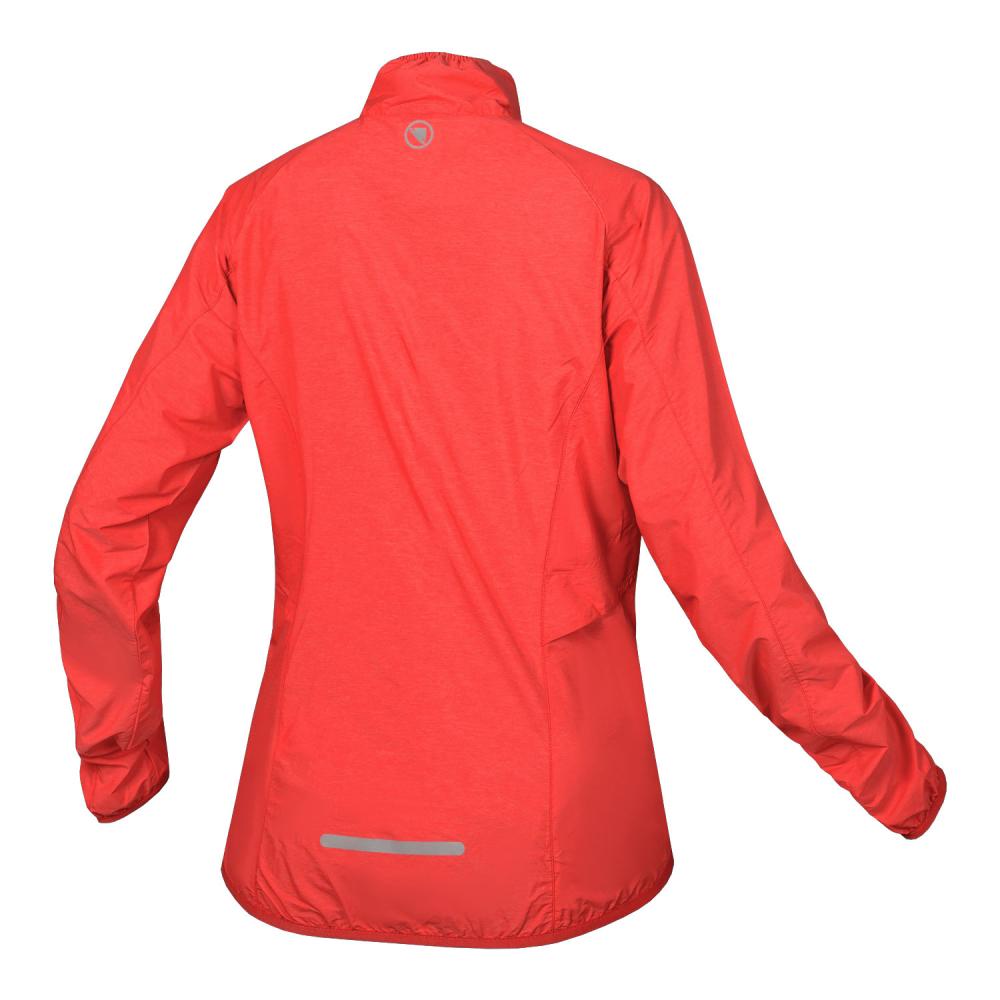 Endura Damen Pakajak winddichte Wetterschutzjacke Hi-Viz Koralle Größe M