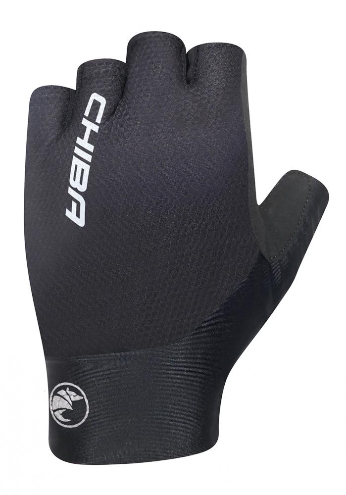 CHIBA Team Glove Pro kurzfinger Radhandschuhe schwarz, leicht und atmungsaktiv.