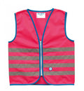 Wowow Sicherheitsweste Fun Jacket für Kinder pink mit Refl Streifen M
