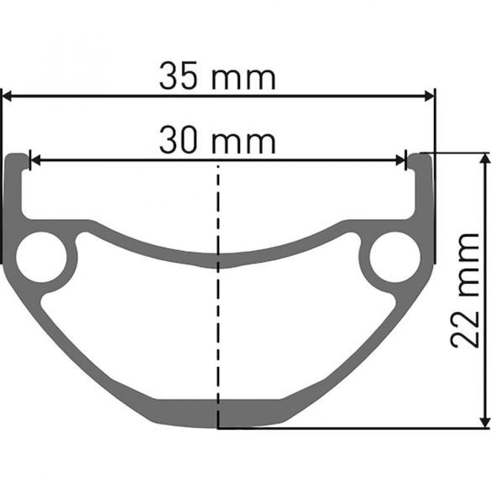 DT Swiss Felge Hybrid U 663 29" 32 Loch Schwarz - robuste E-Bike-Felge für hohe Lasten