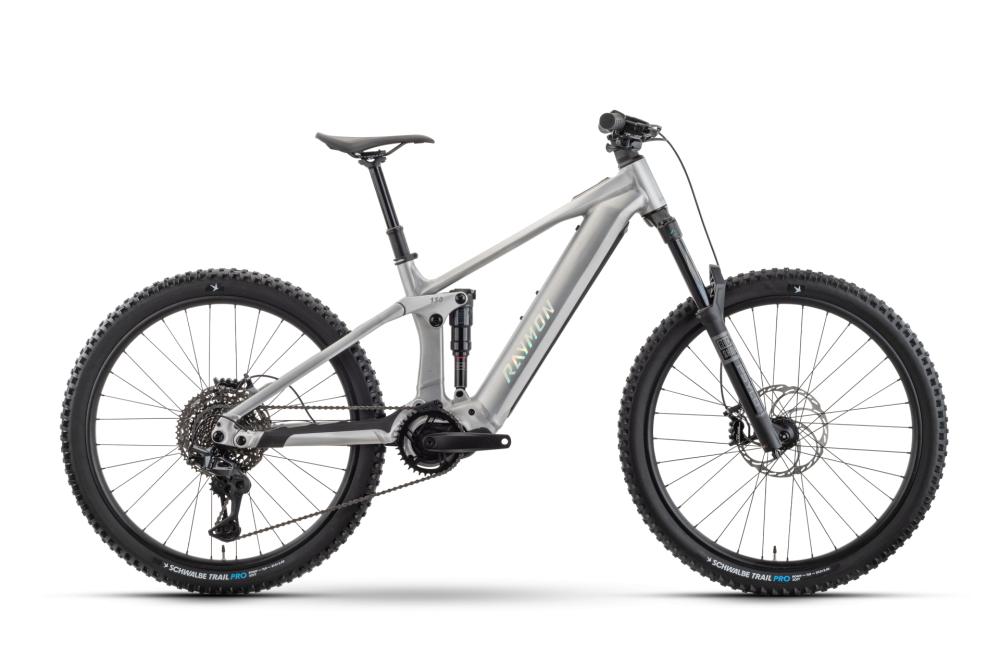 RAYMON Durok Pro 29 Zoll E-Fully Größe M - Avinox M2S - 800 Wh - Shimano Deore XT 11-fach - Raw Alloy