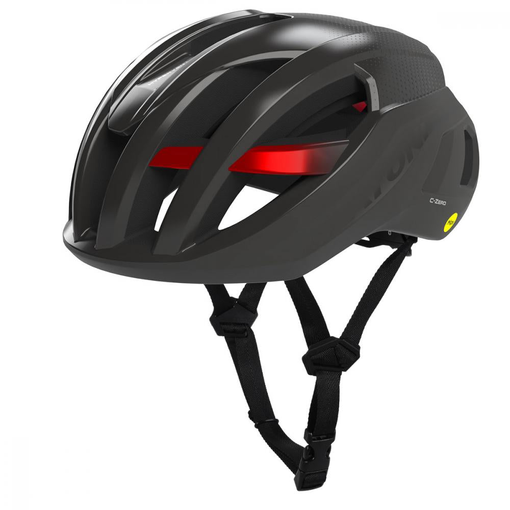 Cratoni Fahrradhelm C-Zero MIPS black-red glossy-matt Größe S-M (52-56 cm)