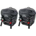 M-Wave Fahrradtaschen MANITOBA Set - 2 Seitentaschen je 12,5 Liter, wasserdicht, reflektierend, schwarz