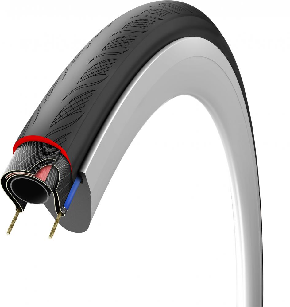 Vittoria Rubino V 28 Zoll (34-622) fold Full Black 34 - schneller, pannensicherer Rennradreifen